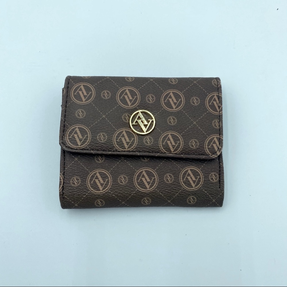 Tri-Costal design mini logo keychain wallet